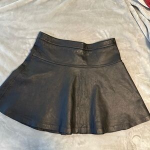 Boston Proper Sharp Women’s Skater Skirt Genuine Leather Size 12
